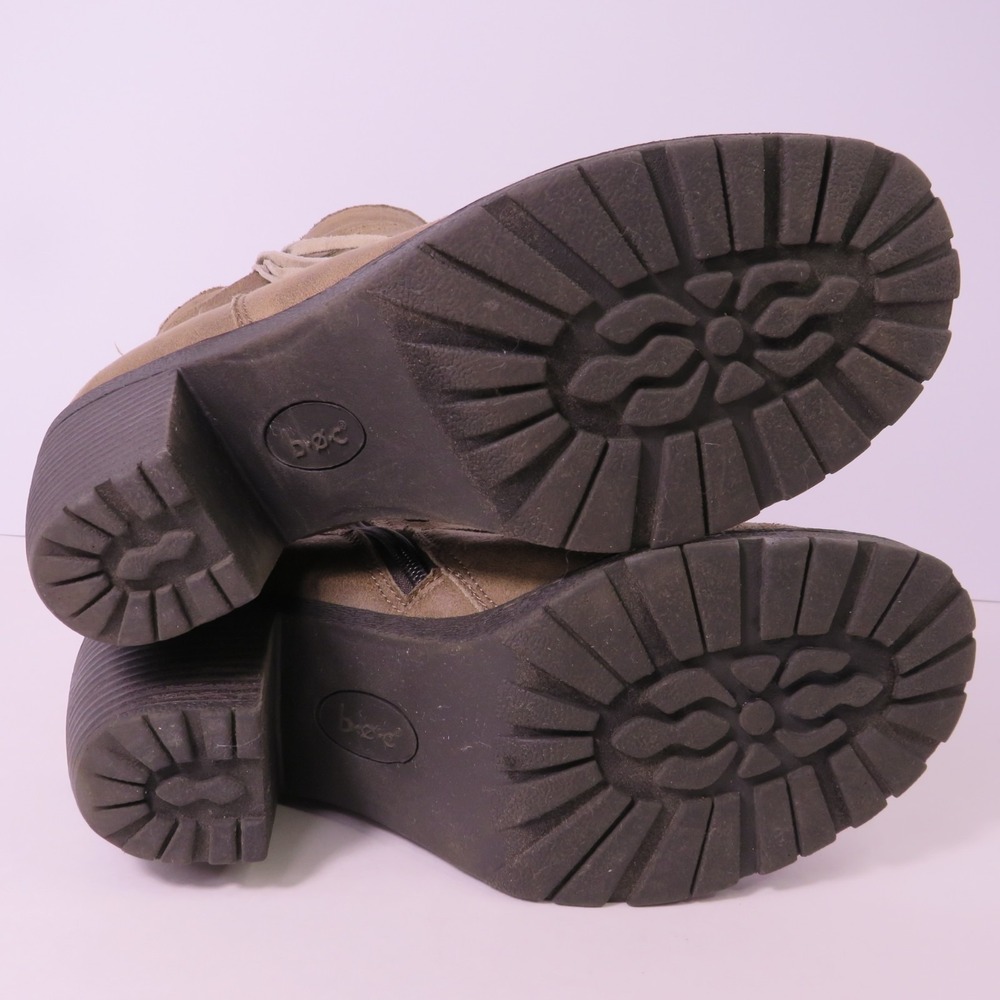 B.O.C BORN Womens Brown Tassel Accent Side Zip Heeled Round Toe Booties 8 M - Picture 10 of 13